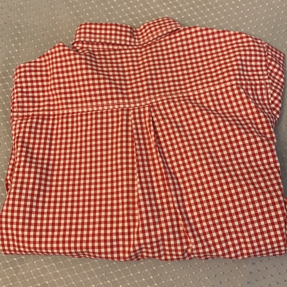 EUC Boys Gymboree Red Gingham Oxford Button Down Size 7/8 - Picture 5 of 5